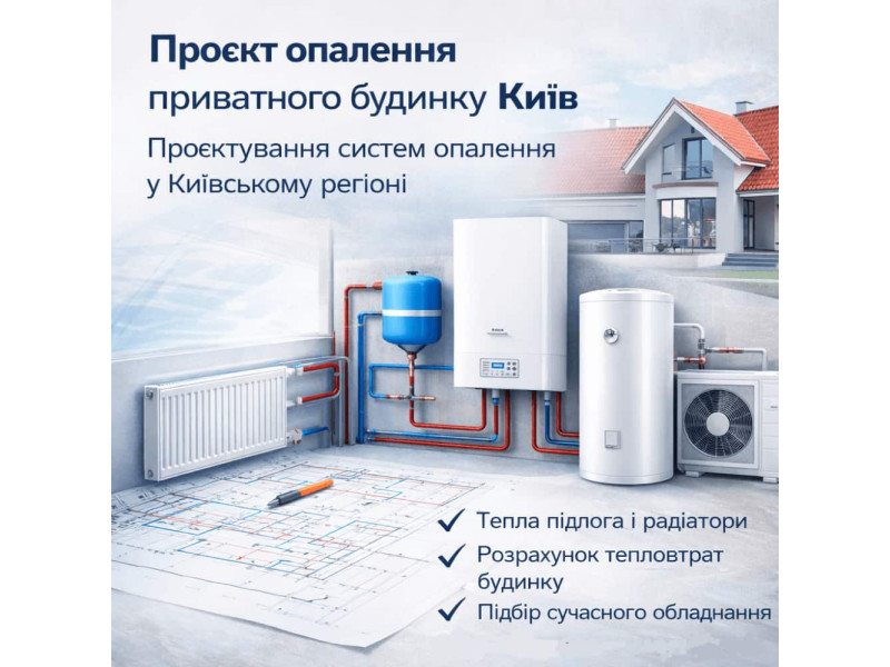 Проект отопления частного дома.