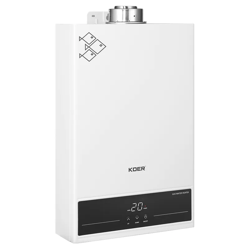 Газова колонка турбована KOER KWH.G0312 TURBO WHITE, 12 л/хв (колір білий) (KR5557)