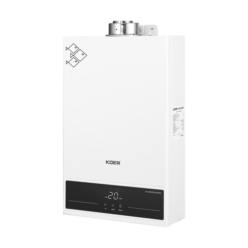 Газова колонка турбована KOER KWH.G0312 TURBO WHITE, 12 л/хв (колір білий) (KR5557)