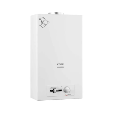 Газова колонка димохідна з п'єзорозпалом KOER KWH.G0410 WHITE 10 л/хв (колір білий) (KR5663)