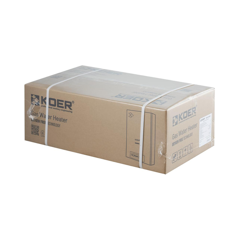 Газова колонка димохідна з п'єзорозпалом KOER KWH.G0410 WHITE 10 л/хв (колір білий) (KR5663)