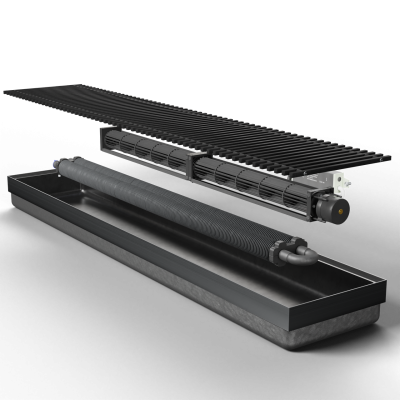 Внутрипольный конвектор TEPLOWATT ТС80-2500/200-LUX-2wb
