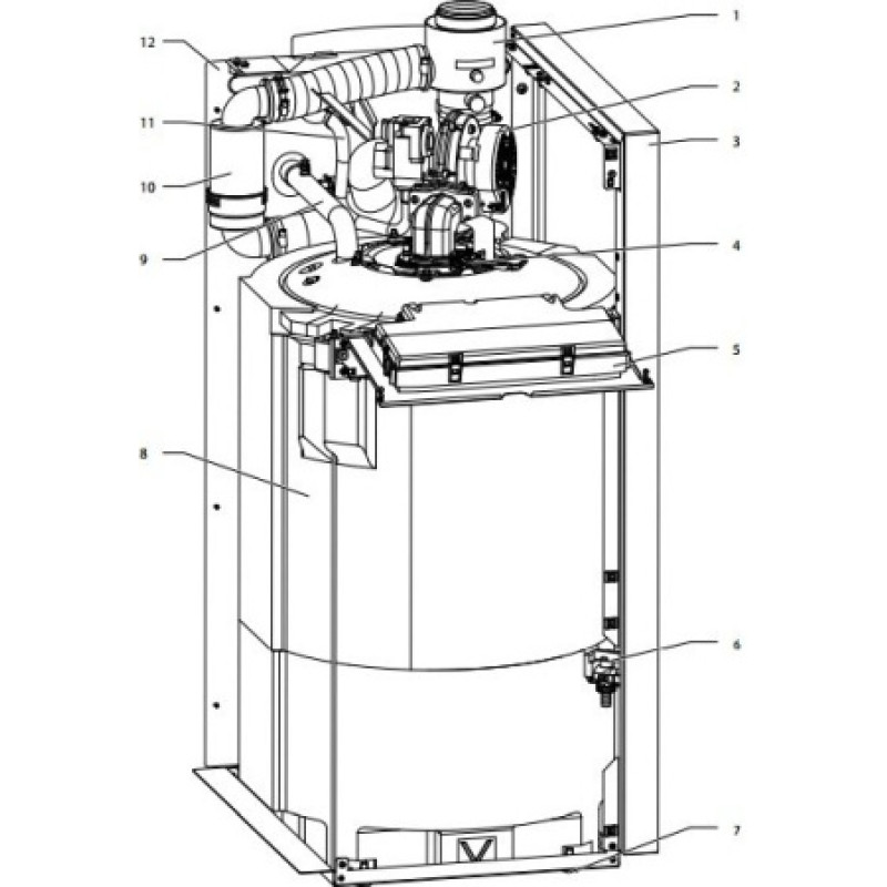 Котел газовий конденсаційний Vaillant ecoVIT exclusiv VKK 366/4 INT 36 кВт 0010007518