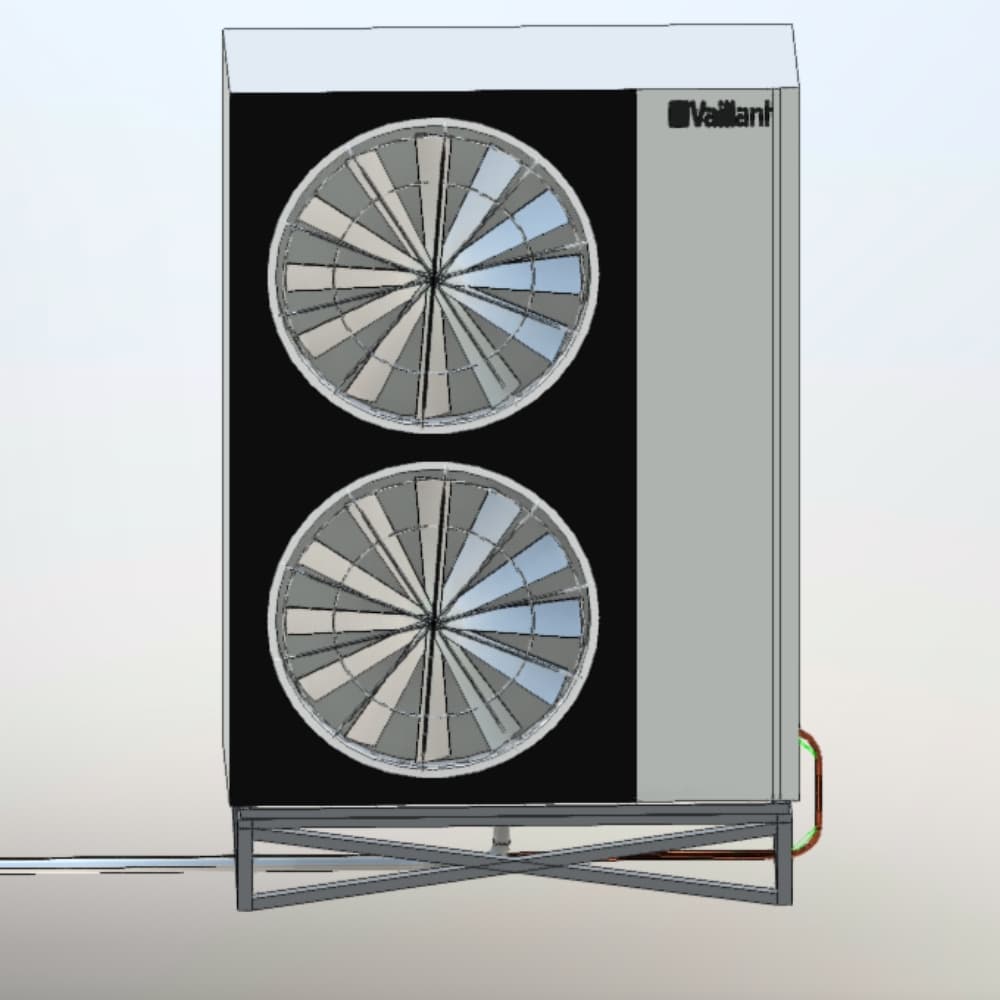 Тепловий насос Vaillant у проєкті системи опалення комерційної будівлі